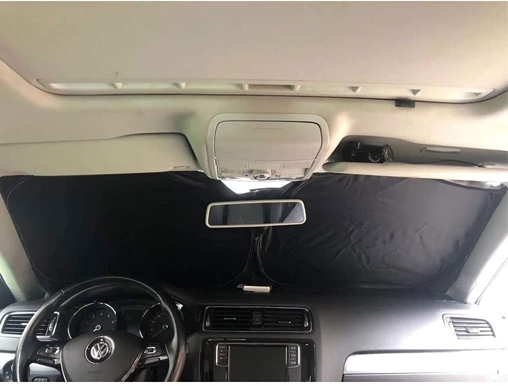 Sammenleggbar solskjerm for bil med logo